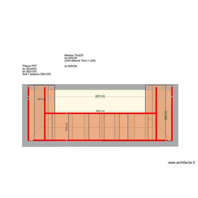 COUR. Plan de COUR. Plan de