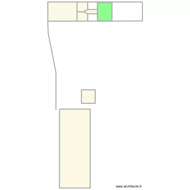 commerce. Plan de 6  et 946 m²