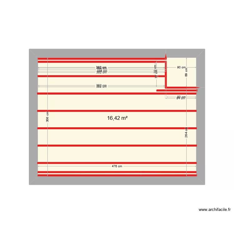 chevronnage frontignan Belaubre. Plan de 