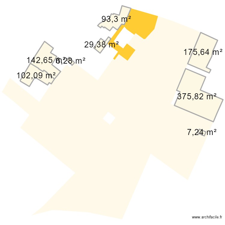 Hauts du Moulin. Plan de 8 pièces et 932 m2