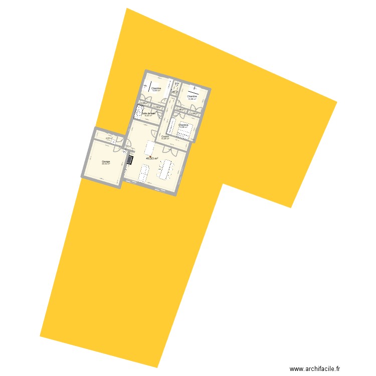 parentisfinalModif2. Plan de 13 pièces et 129 m2