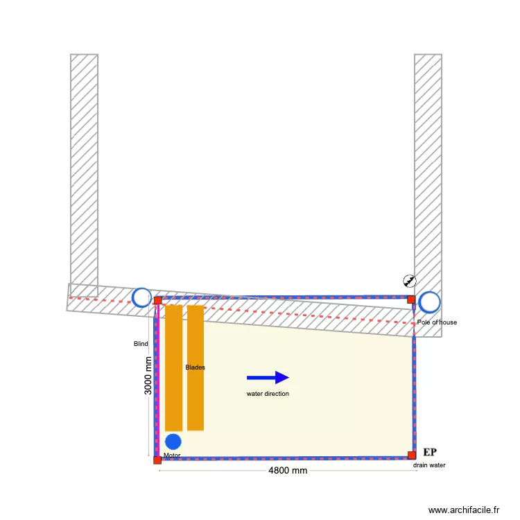 Hiddessen. Plan de 1  et 11 m²