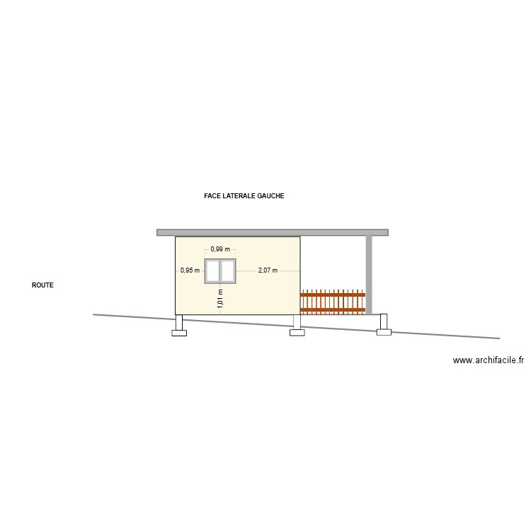 face lat gauche. Plan de 0 pièce et 0 m2