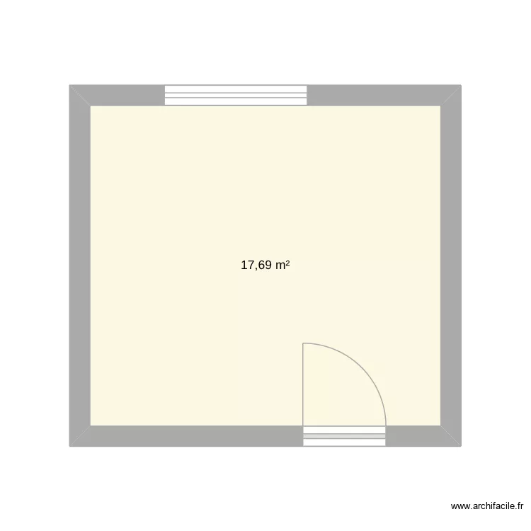 maison maubray chaufferie. Plan de 1  et 18 m²
