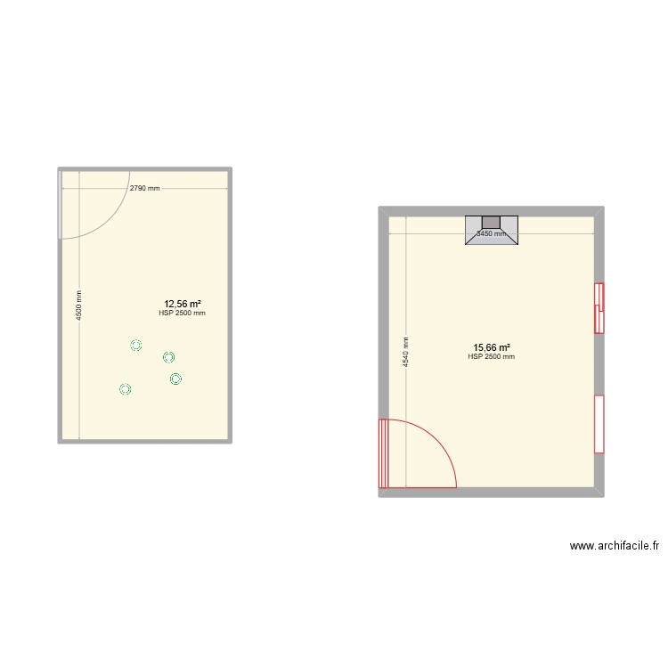 gggggg. Plan de 2 pièces et 28 m2
