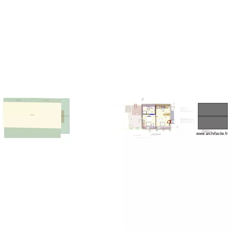 5 souveraine plan masse escalier am&eacute;nagement cuisines & SdB V3. Plan de 7  et 314 m²