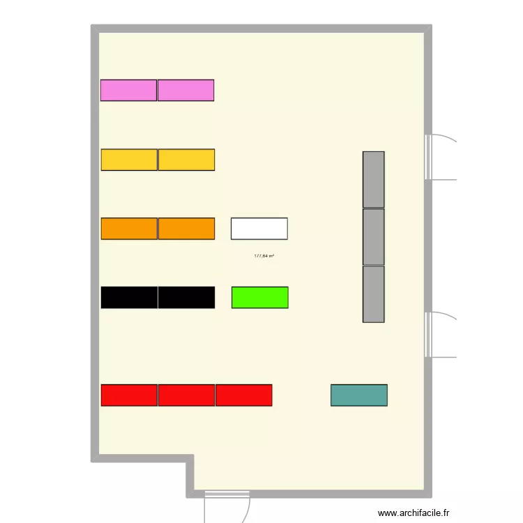 Salle des fêtes anniversaire. Plan de 1 et 178 m² Salle des fêtes anniversaire. Plan de 1 et 178 m²
