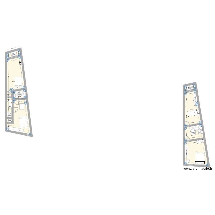 1er etage 2. Plan de 8 pièces et 74 m2
