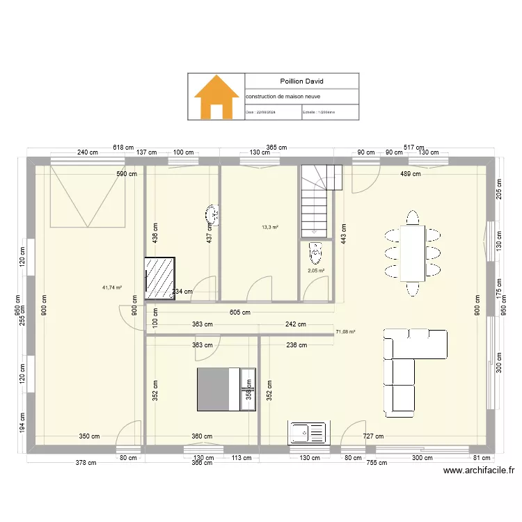 Poillon David. Plan de Poillon David. Plan de