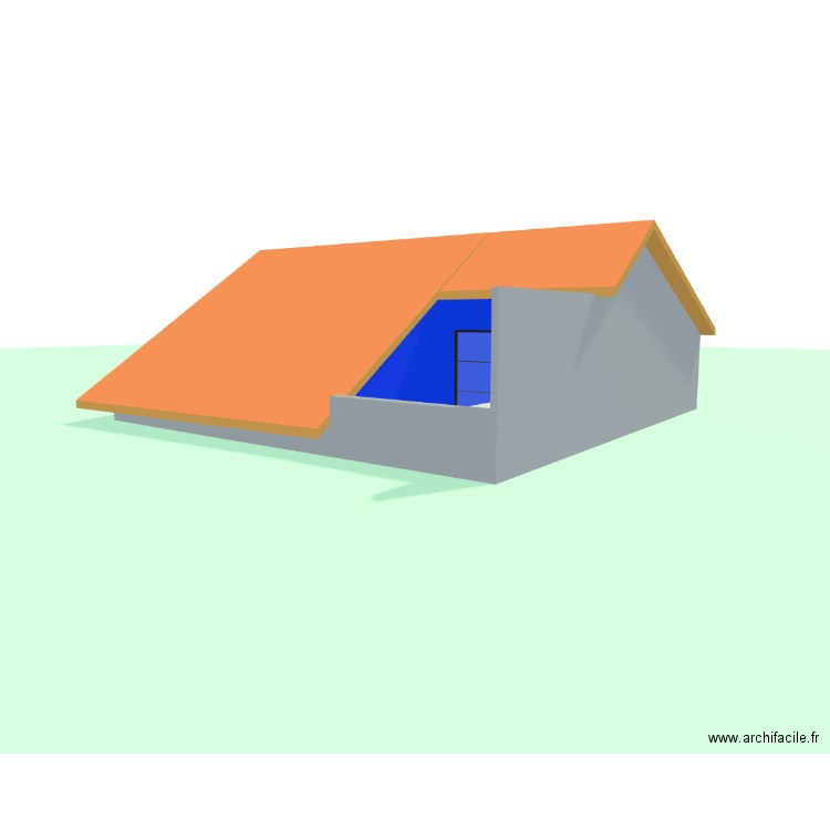 SAR CE 6 COMBLE PROJET AVEC TOIT. Plan de 9 pièces et 123 m2