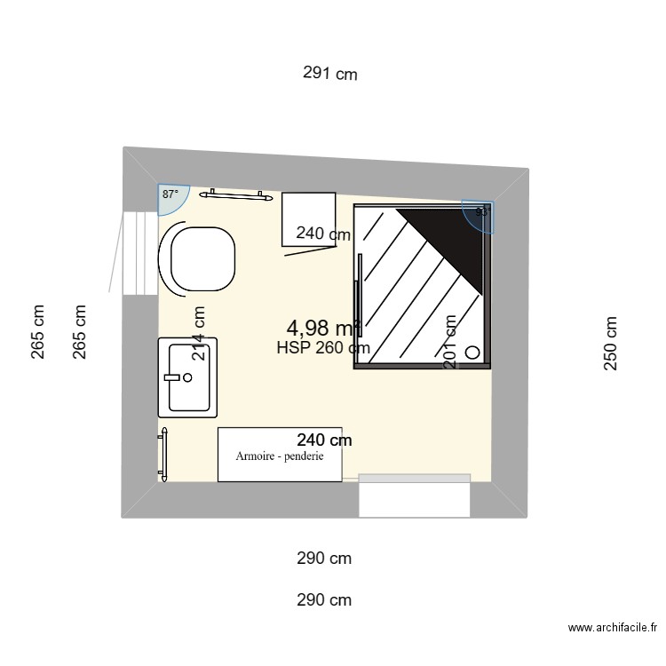 sdb mama. Plan de 0 pièce et 0 m2