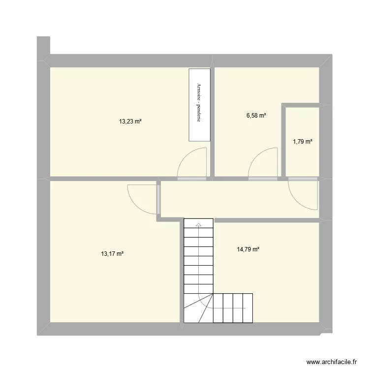 Etage enfant 2 bis. Plan de 