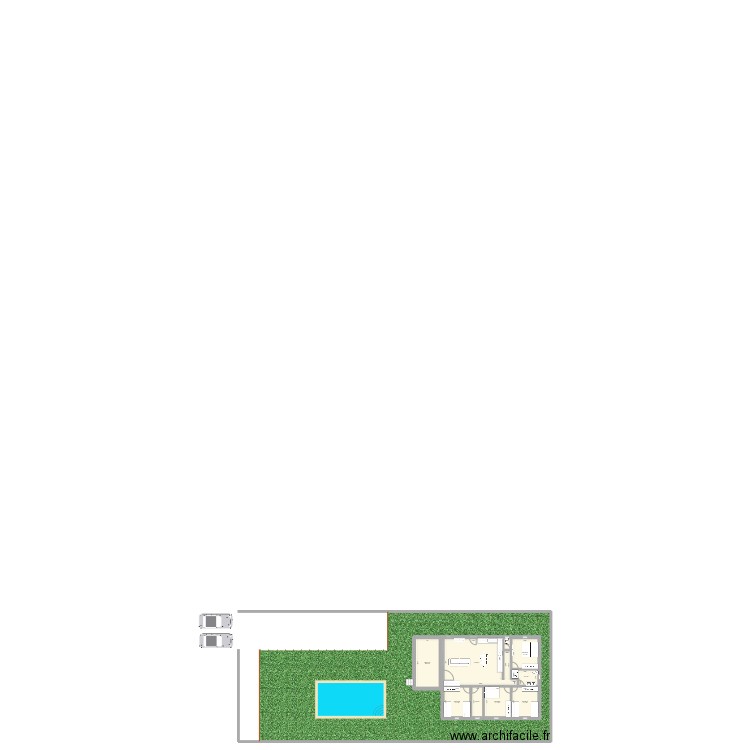plan 2. Plan de 9 pièces et 125 m2