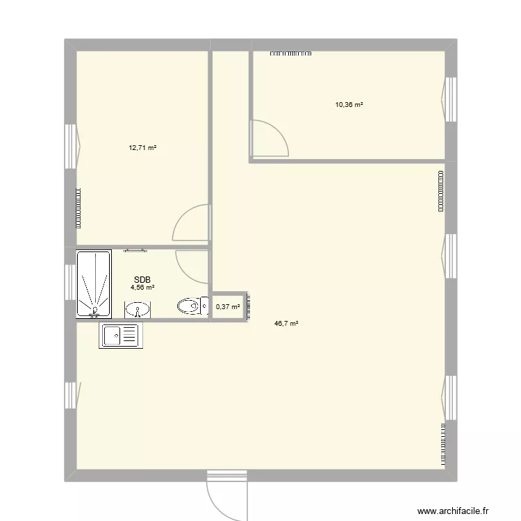 LINO. Plan de 5  et 75 m²