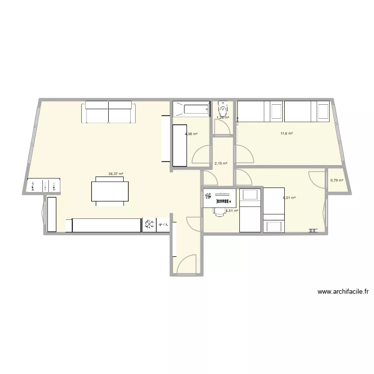 cotentin 3. Plan de 8 et 69 m² cotentin 3. Plan de 8 et 69 m²