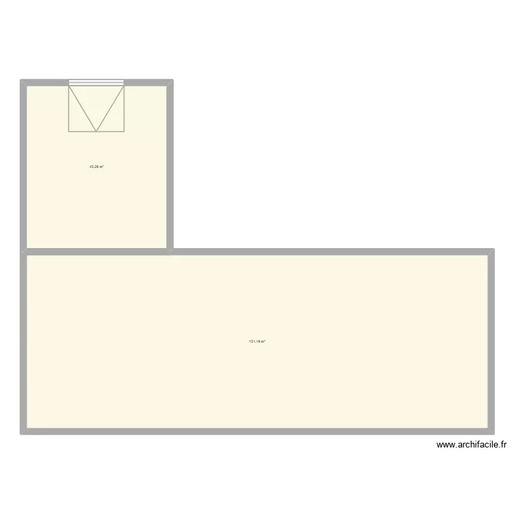 chef d\'oeuvre. Plan de 2  et 194 m²