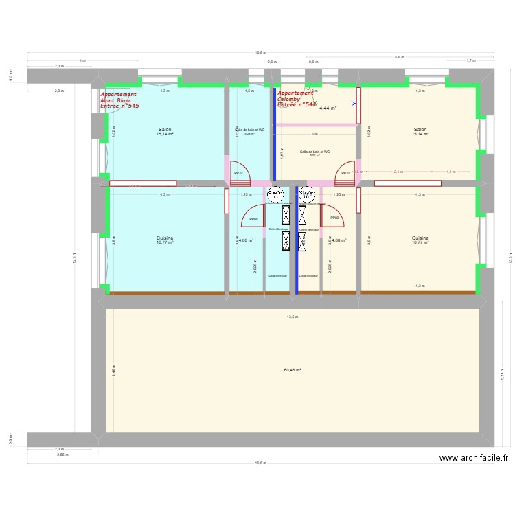20250722 Projet Rénovation Sud Mury. Plan de 25 pièces et 314 m2