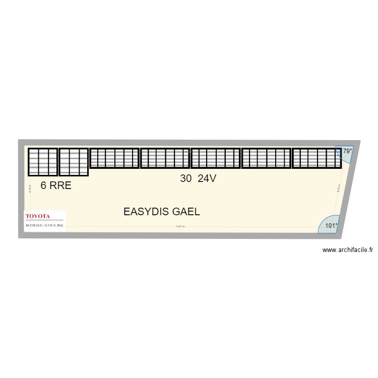 EASYDIS. Plan de 1 pièce et 63 m2