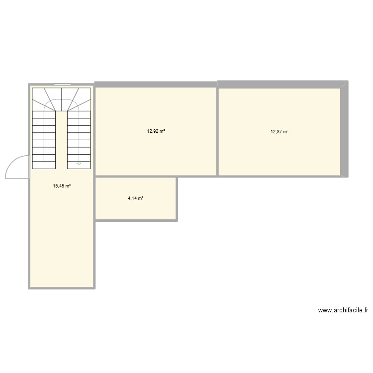 PLAN2. Plan de 4 pièces et 45 m2