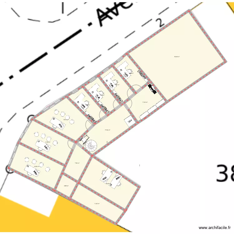 plan office. Plan de 24 pièces et 444 m² plan office. Plan de 24 pièces et 444 m²