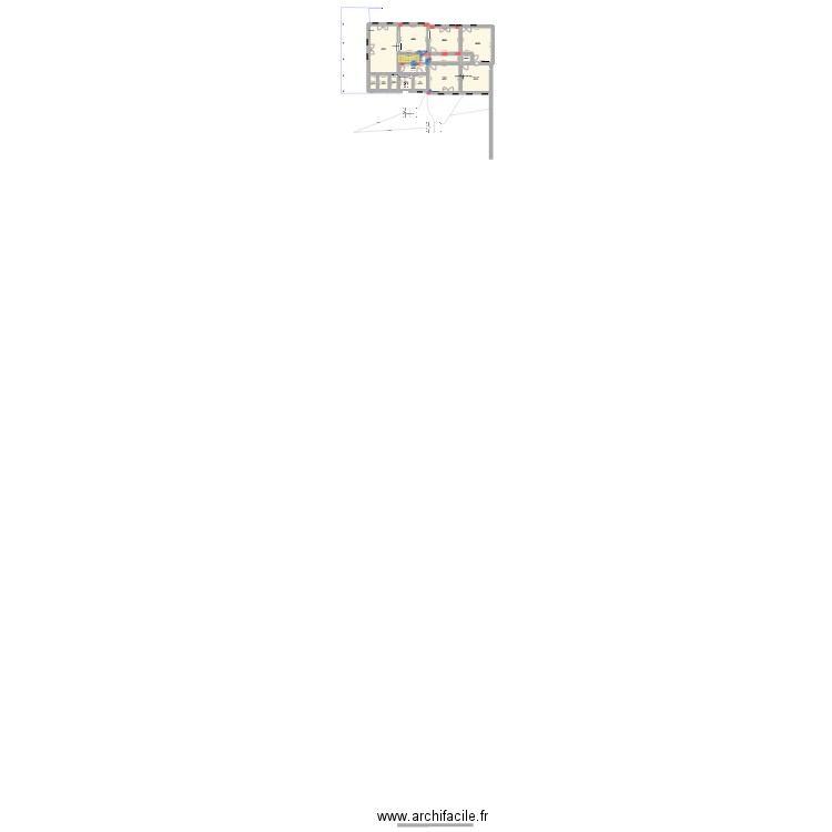 rénovation maison. Plan de 14 pièces et 149 m2