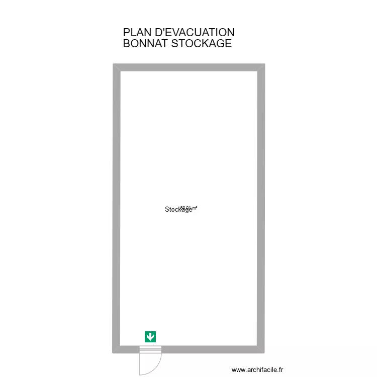 23 BONNAT Stockage. Plan de 