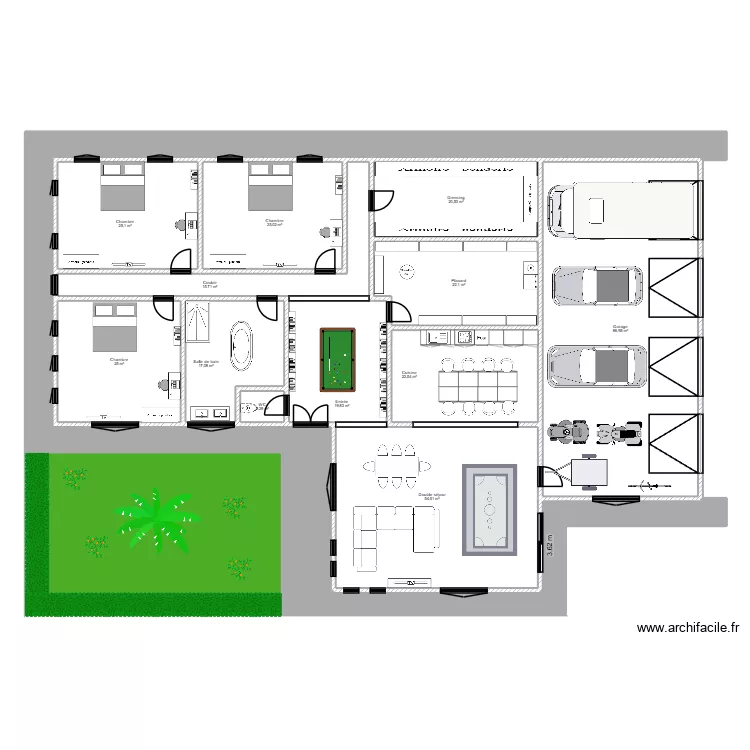 00000. Plan de 18  et 488 m²