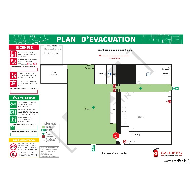 terrasse de fany. Plan de 0 pièce et 0 m2