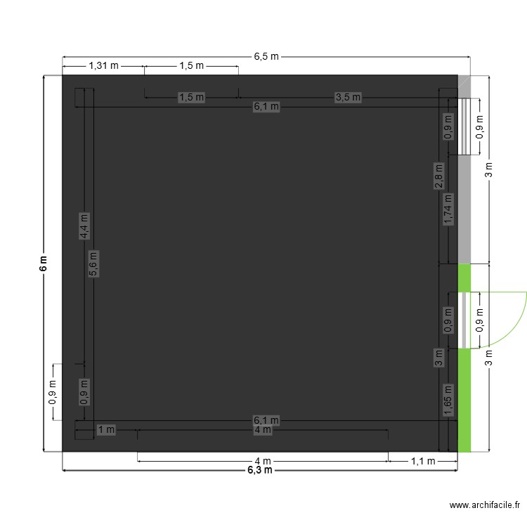 GARAGE 2. Plan de 0 pièce et 0 m2