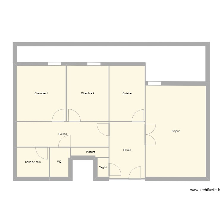 izi. Plan de 10 pièces et 86 m2