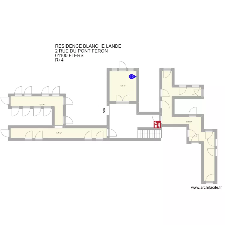 RESIDENCE BLANCHE LANDE. Plan de 