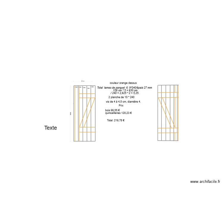volet petite chambre. Plan de 0 pièce et 0 m2