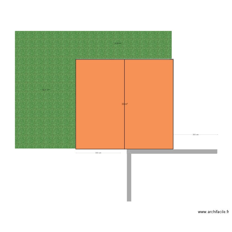 Garage 7 St Palais . Plan de 1 pièce et 33 m2