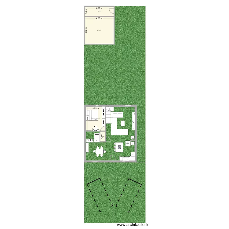 Mikit Maurecourt. Plan de 4  et 44 m²
