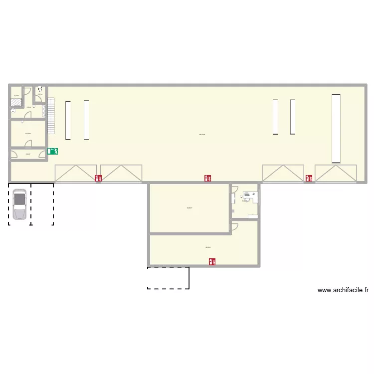 garrage chu. Plan de 9 Pièces et 607 m² garrage chu. Plan de 9 Pièces et 607 m²