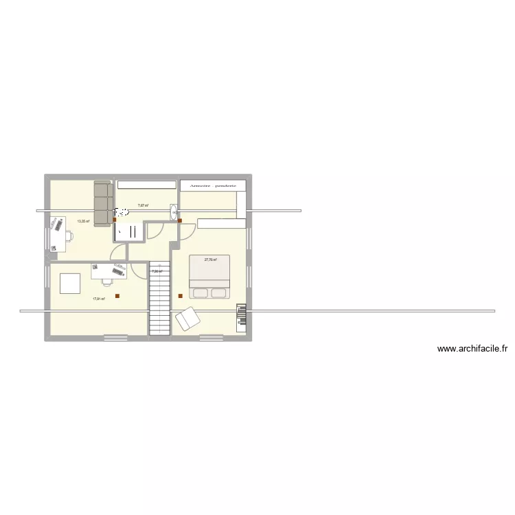 etage. Plan de 5 et 74 m² etage. Plan de 5 et 74 m²