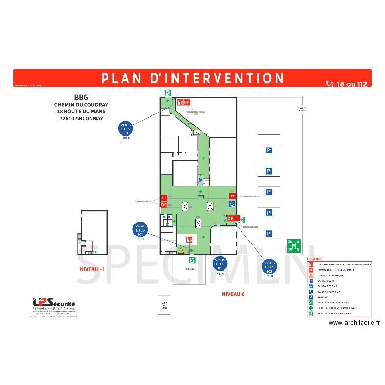 PLAN DESENFUMAGE BBG. Plan de 0 pièce et 0 m2