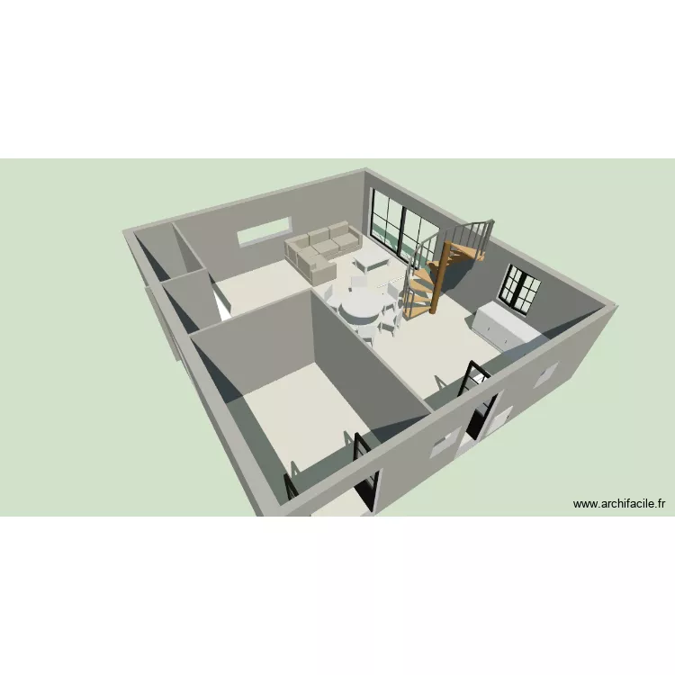 PLAN 1. Plan de 2 Pièces et 72 m² PLAN 1. Plan de 2 Pièces et 72 m²