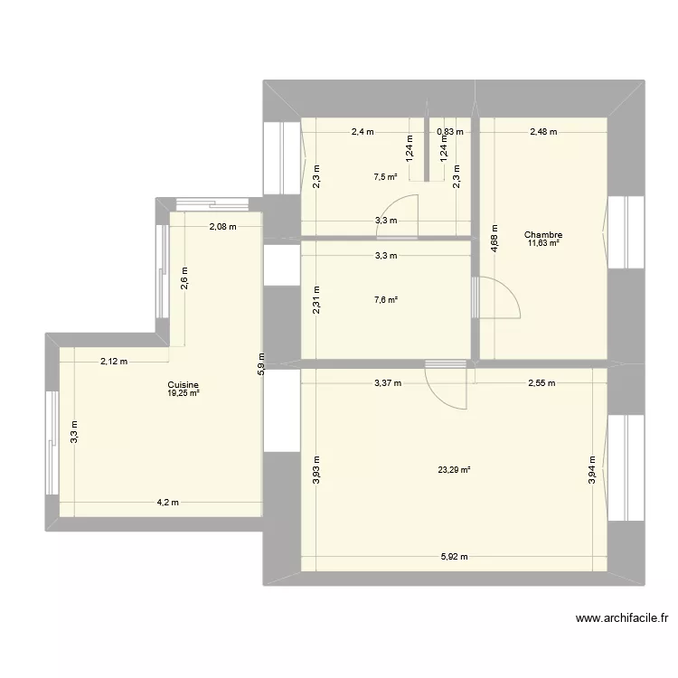 bouill&eacute; cuisine. Plan de 