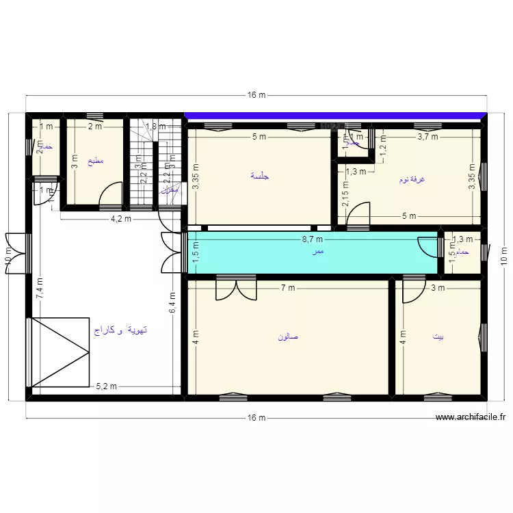 PLAN 16X10 CLIENT 22 21 86 84. Plan de 12  et 137 m²