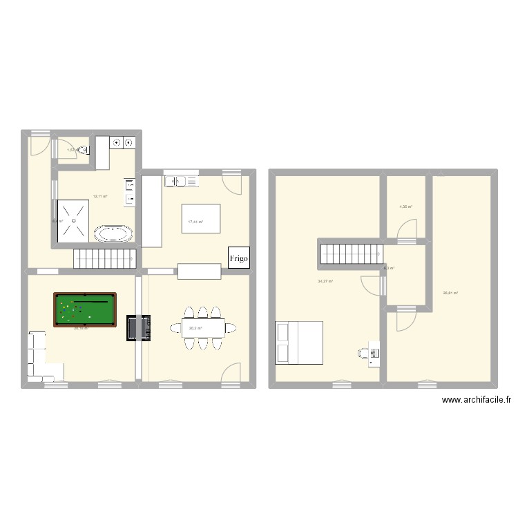 MAISON FRED RDC. Plan de 0 pièce et 0 m2