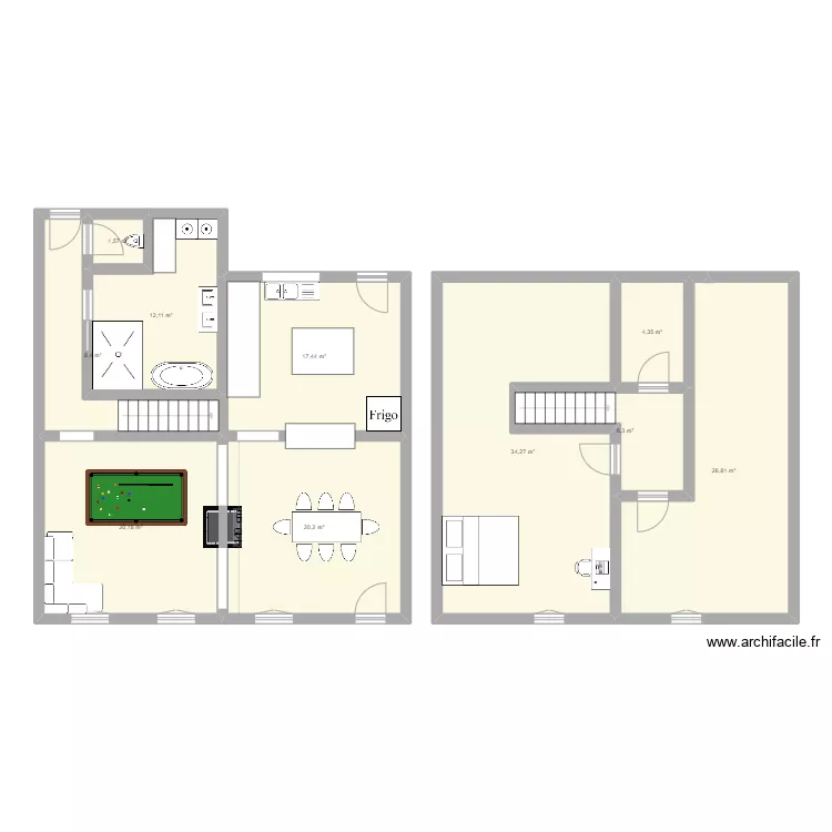 MAISON FRED RDC. Plan de 