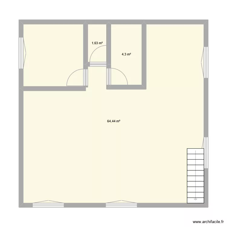 MAISON PEYPIN R+1. Plan de 3  et 70 m²