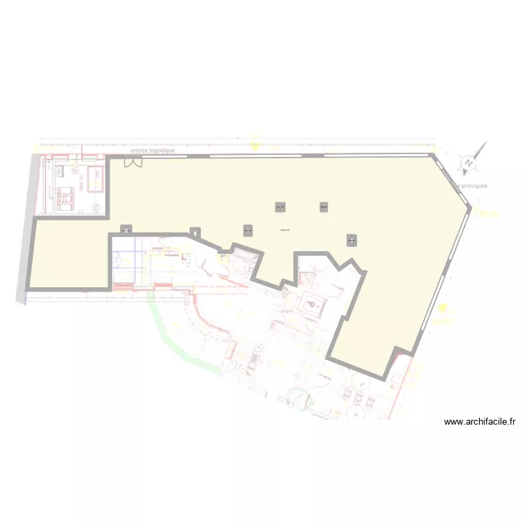 Saint Ouen. Plan de 6  et 303 m²
