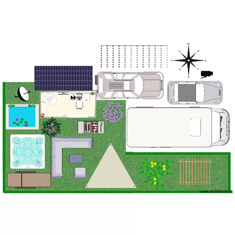 Plan 1. Plan de 1 et 212 m² Plan 1. Plan de 1 et 212 m²
