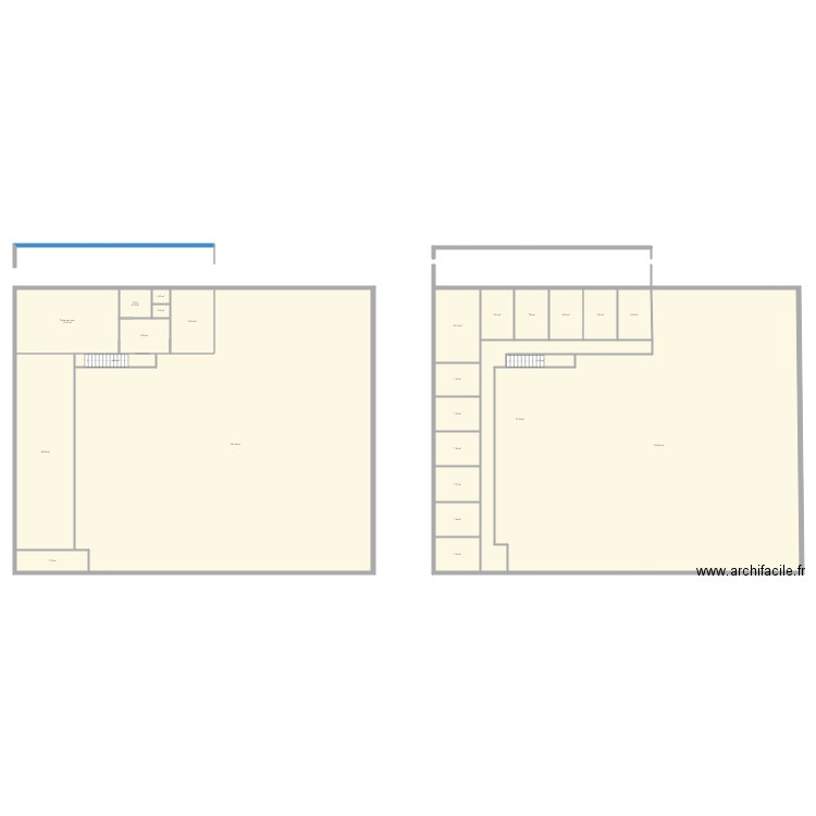 bureau 2025. Plan de 25 pièces et 963 m2