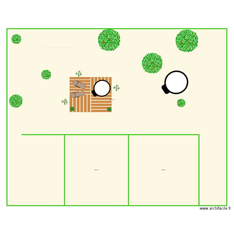 jardin m3. Plan de 0 pièce et 0 m2