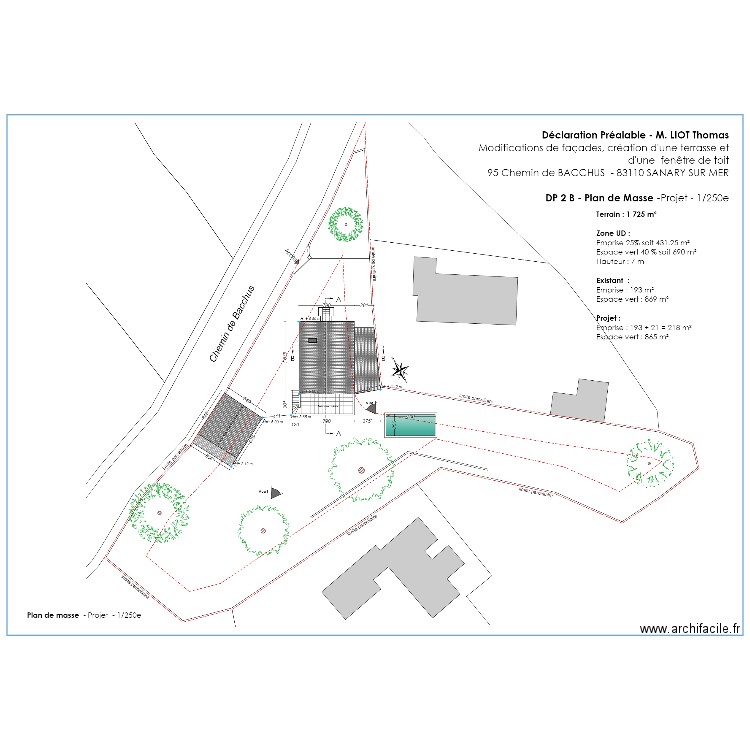 pla de masse dp accordé tom . Plan de 0 pièce et 0 m2