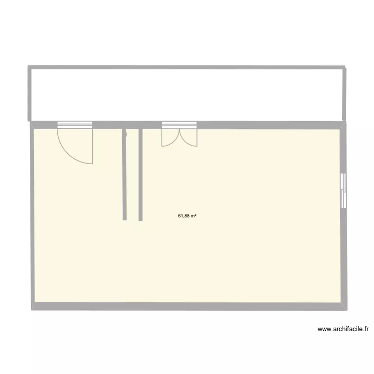 plan de base. Plan de 1 et 62 m² plan de base. Plan de 1 et 62 m²