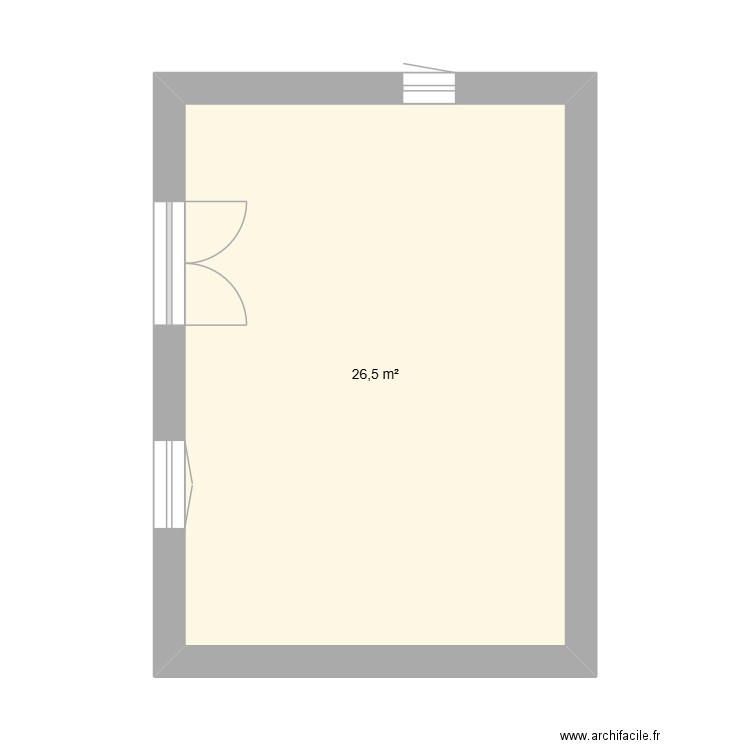 maison jardin thézan. Plan de 1 pièce et 27 m2